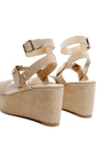 Load image into Gallery viewer, RAG&amp;CO PORTIA LEATHER WEDGE SANDAL
