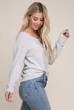 Load image into Gallery viewer, Solid Pointelle Knit Top

